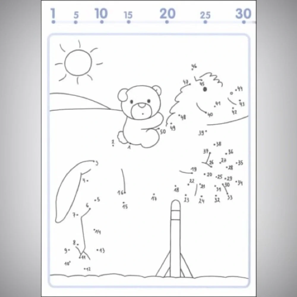 Dot to Dot Count to 10 and 50 | Paperback Bundle